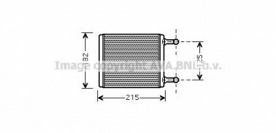 AVA QUALITY COOLING ms6442 -  Теплообменник, отопление салона